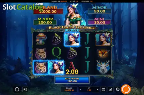 Скрин3. Black Forest Treasures Lock and Spin слот