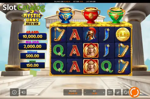Скрин2. 3 Mystic Urns Hold and Win слот