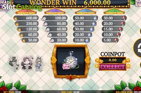 Скрин3. One Mad Hatter слот