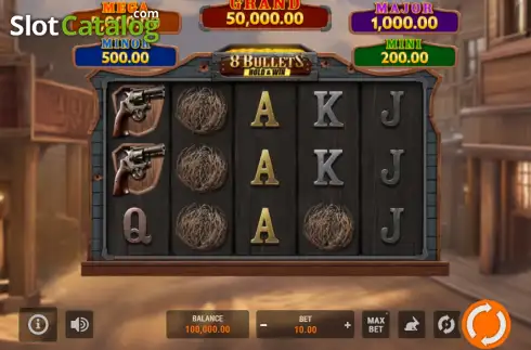 Скрин2. 8 Bullets Hold and Win слот