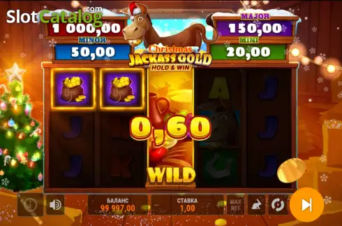 Скрин3. Jackass Gold Hold and Win Christmas слот