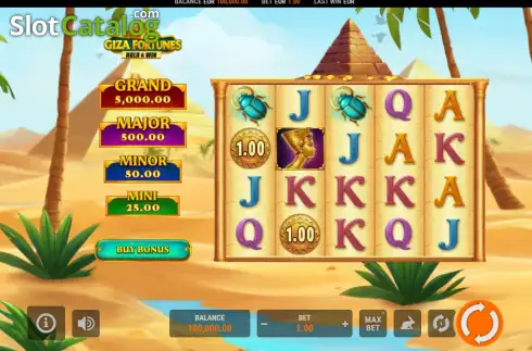 Скрин2. Giza Fortunes слот