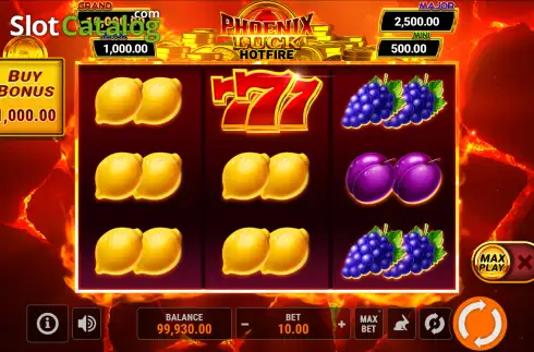 Скрин2. Phoenix Luck Hotfire слот