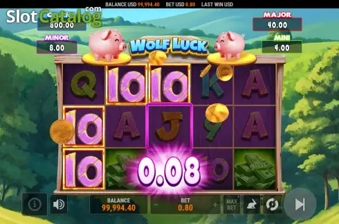 Скрин3. Wolf Luck слот