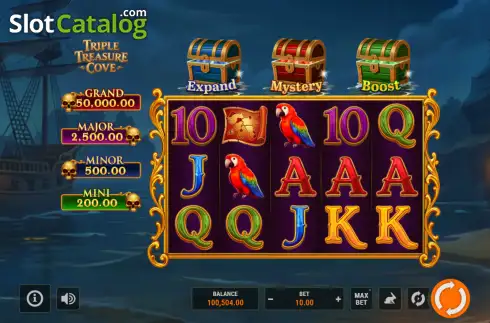 Скрин2. Triple Treasure Cove слот