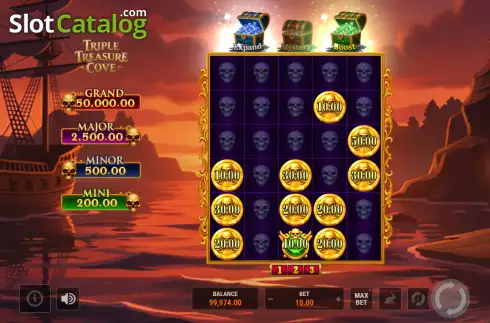 Скрин3. Triple Treasure Cove слот