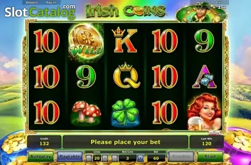 Скрин2. Irish Coins (Greentube) слот