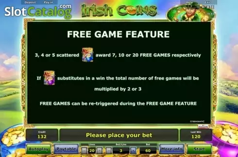 Скрин4. Irish Coins (Greentube) слот