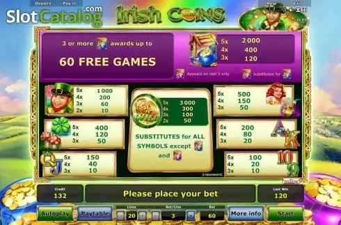 Скрин5. Irish Coins (Greentube) слот