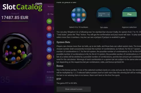 Скрин6. Slingshot 6 слот