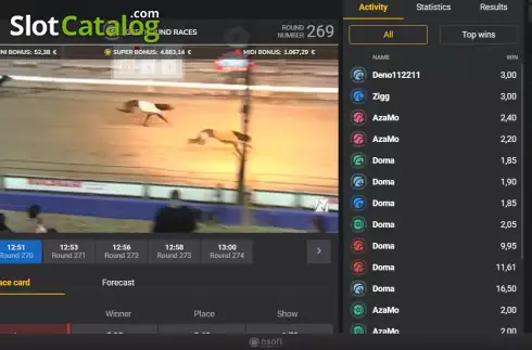 Скрин5. Greyhound Races слот