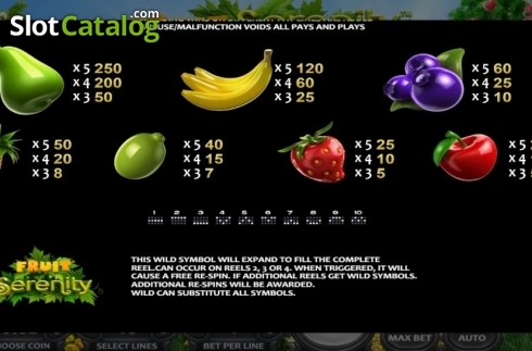 Скрин9. Fruit Serenity слот