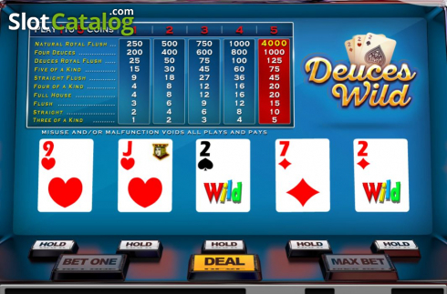 Скрин3. Deuces Wild (Nucleus Gaming) слот