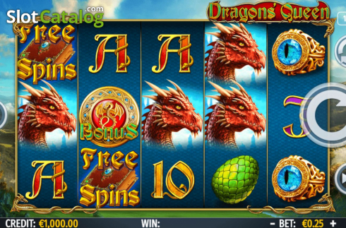 Скрин2. Dragons Queen слот