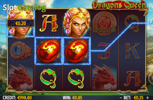 Скрин4. Dragons Queen слот