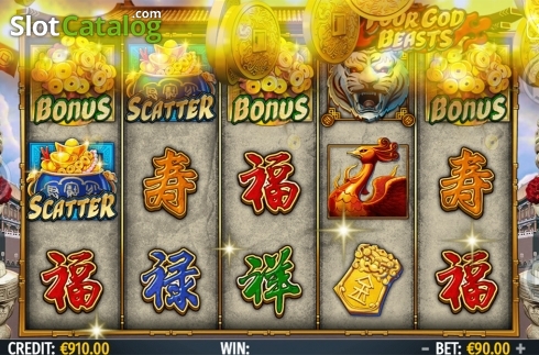 Скрин3. Four God Beasts слот