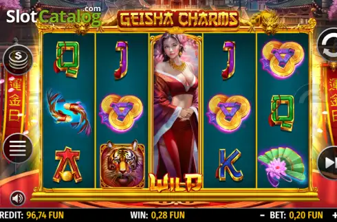 Скрин3. Geisha Charms слот