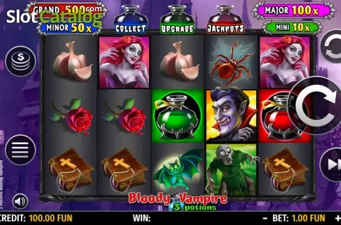 Скрин2. 3 Potions Bloody Vampire слот