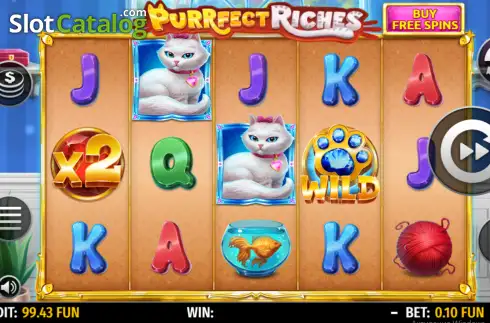 Скрин2. Purrfect Riches слот