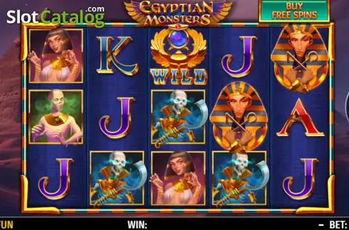 Скрин2. Egyptian Monsters слот