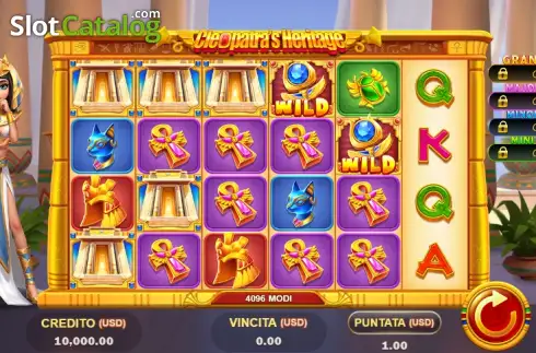 Скрин2. Cleopatra's Heritage слот