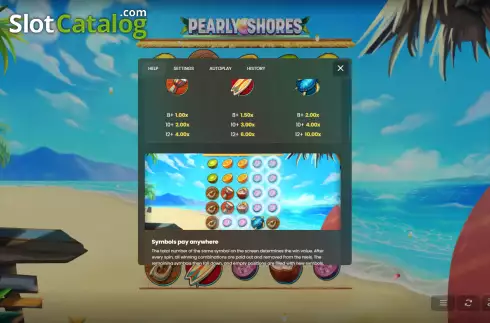 Скрин6. Pearly Shores слот