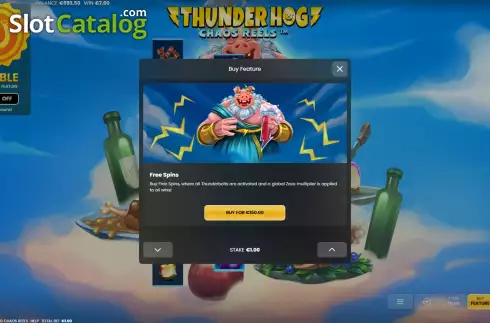 Скрин7. Thunder Hog Chaos Reels слот