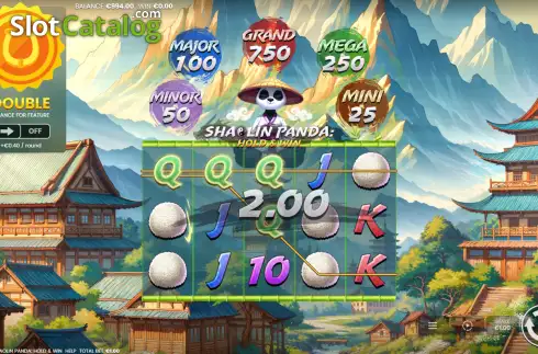 Скрин3. Shaolin Panda: Hold & Win слот