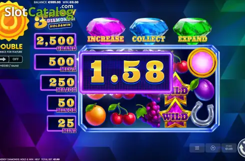 Скрин3. 3 Energy Diamonds слот