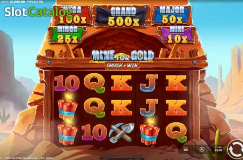 Скрин2. Mine for Gold: Smash & Win слот