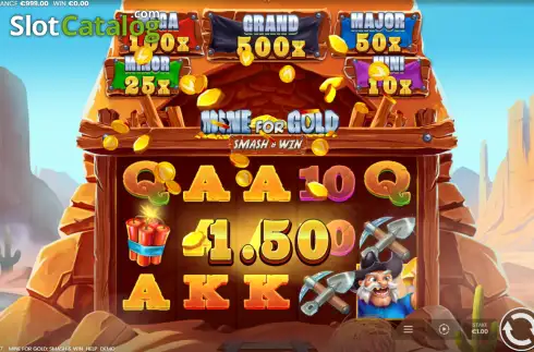 Скрин3. Mine for Gold: Smash & Win слот