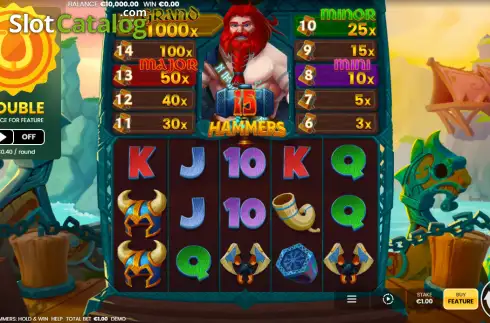 Скрин2. 15 Hammers: Hold & Win слот