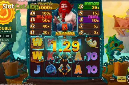Скрин3. 15 Hammers: Hold & Win слот