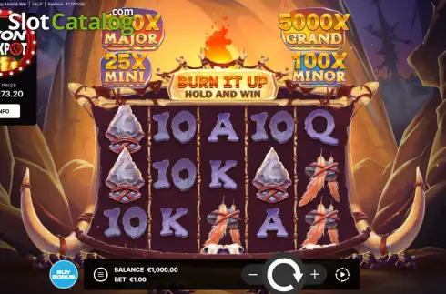 Скрин2. Burn It Up: Hold & Win слот