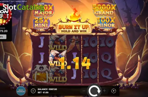 Скрин3. Burn It Up: Hold & Win слот