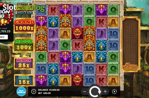 Скрин2. Carved in Gold: Hold & Win слот