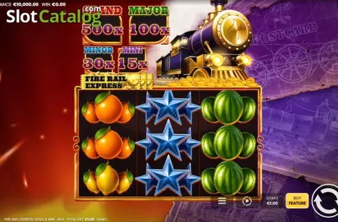 Скрин2. Fire Rail Express: Hold & Win слот