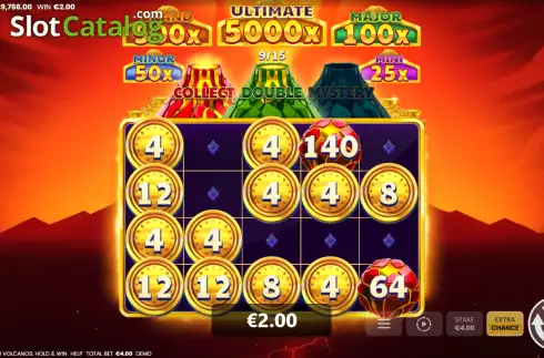 Скрин3. 3 Cash Volcanos: Hold & Win слот