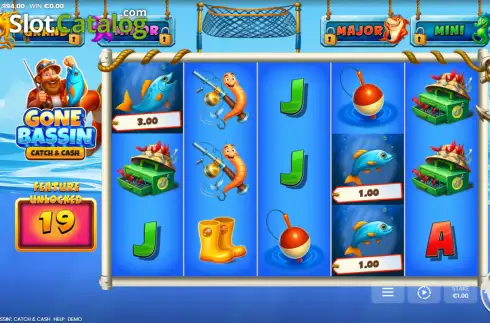 Скрин2. Gone Bassin: Catch & Cash слот