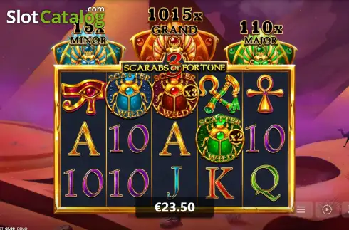 Скрин3. 3 Scarabs of Fortune слот