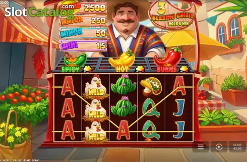 Скрин3. 3 Blazing Chilis слот