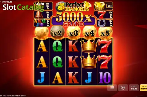 Скрин2. 5 Perfect Diamonds слот