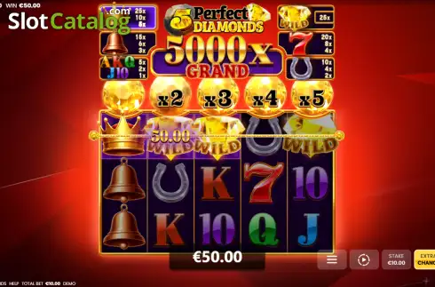Скрин3. 5 Perfect Diamonds слот