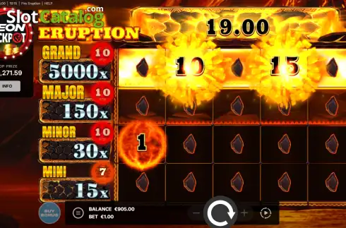 Скрин3. Fire Eruption слот