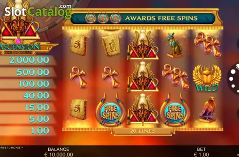 Скрин3. Ascension Rise to Riches слот