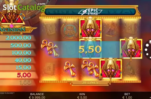 Скрин4. Ascension Rise to Riches слот