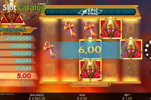 Скрин5. Ascension Rise to Riches слот