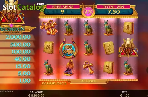 Скрин9. Ascension Rise to Riches слот