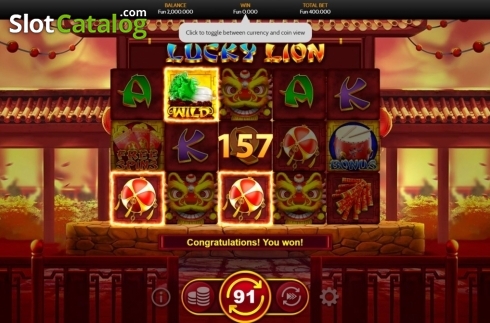 Скрин5. Lucky Lion (OneTouch) слот