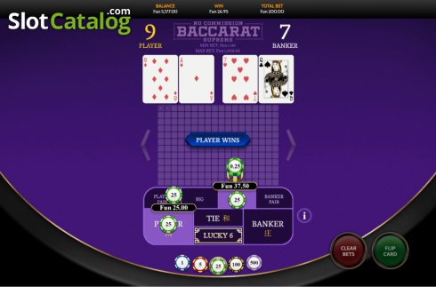 Скрин4. Baccarat Supreme No Commission слот